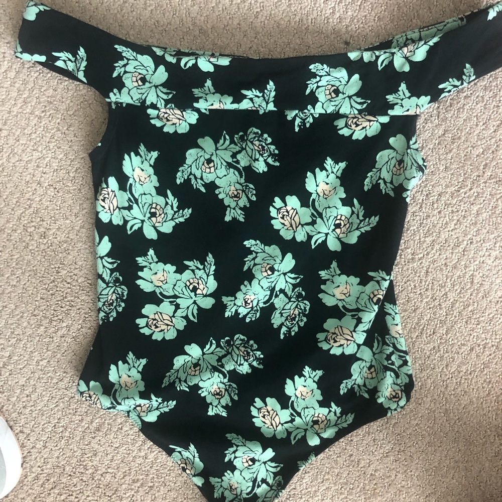 Free People floral print body suit